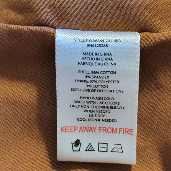 Jason Wu Embroidered Eyelet Midi Skirt Tiered Ruffle A Line Boho Chic Brown S - Picture 14 of 16